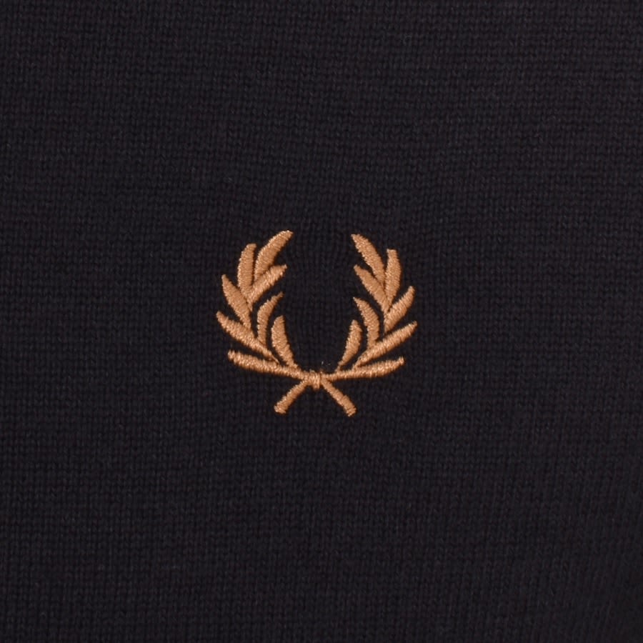 Fred Perry Classic Crew Neck Jumper - Navy